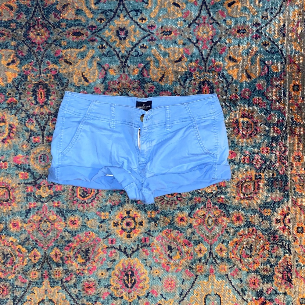 American Eagle stretchy blue shorts
